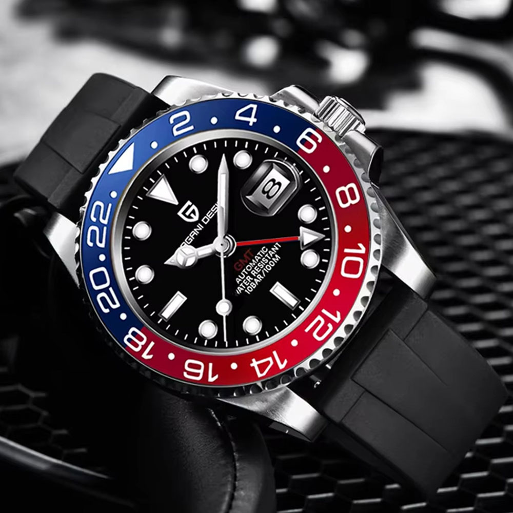 Cycling Zones - 40mm PAGANI DESIGN GMT hommes montre