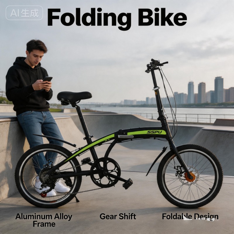 Commuter Biking - Vélo pliant ultraléger de 20 pouces