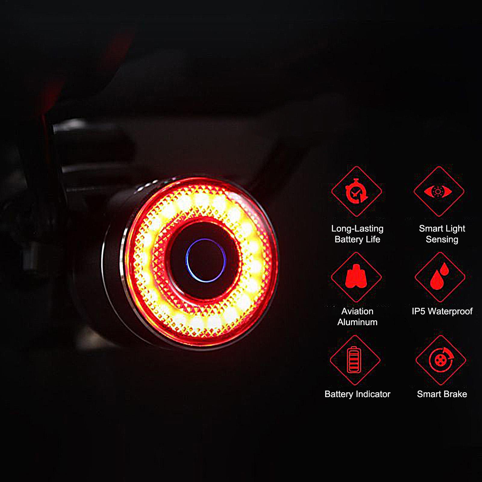 Feu stop de vélo intelligent,  - Commuting With Road Bike avis et prix