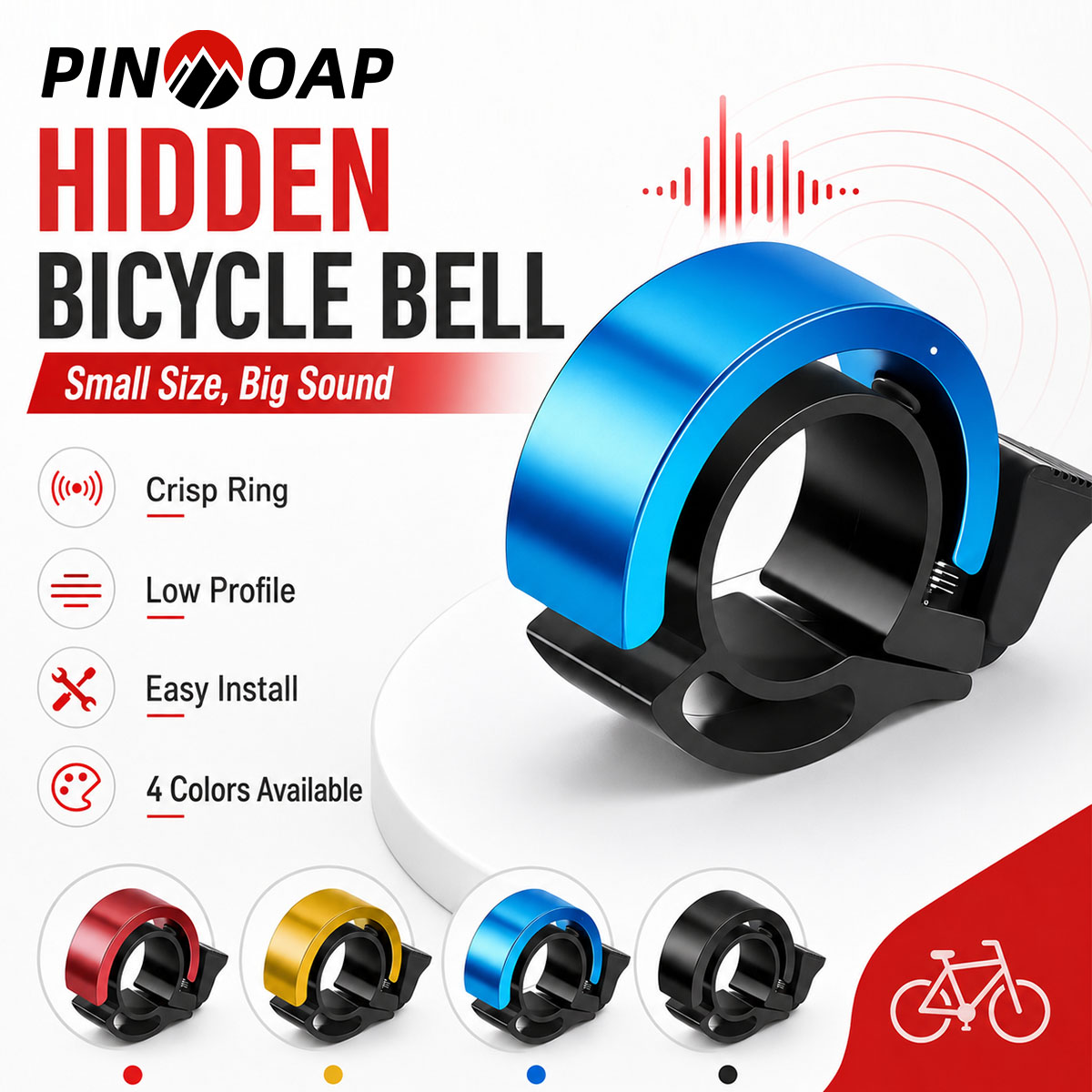 PINMOAP 1PC Sonnette invisible - Bell Handlebar Ring avis et prix