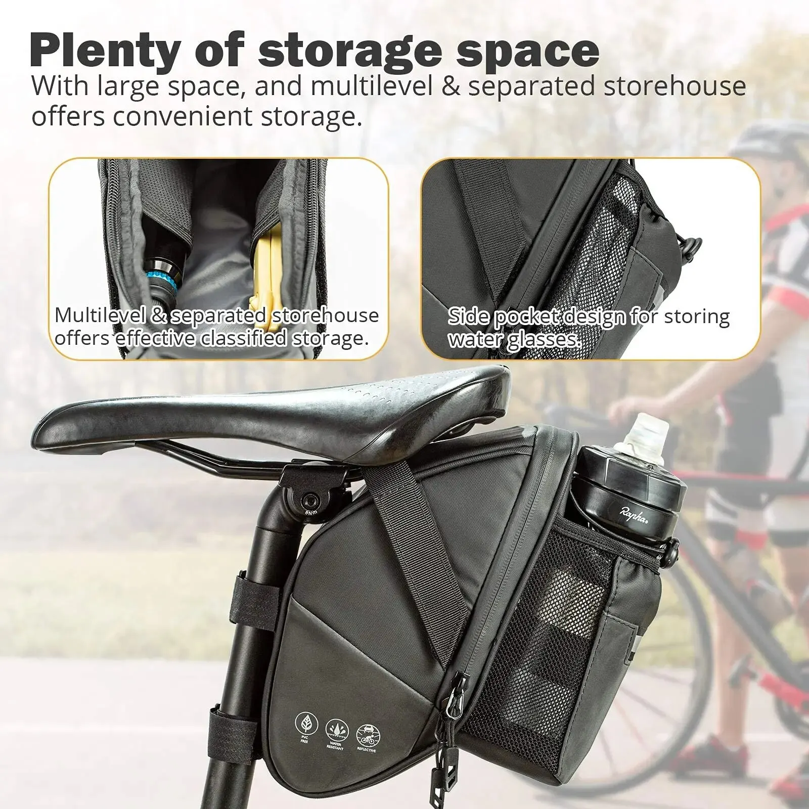 Sac de selle de vélo étanche,  - Saddle Bag Under Seat avis et prix