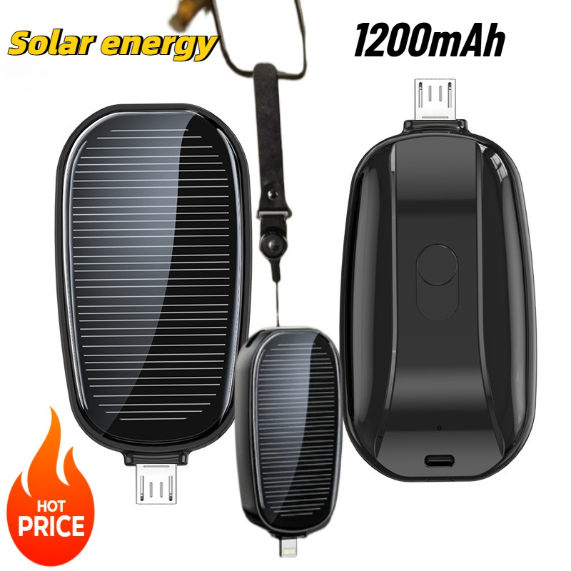 Mini batterie externe solaire  - Usb Charger Dynamo avis et prix