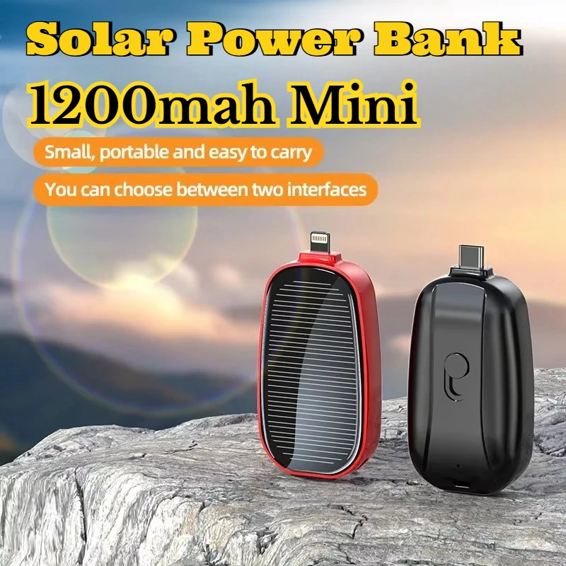 Mini batterie externe solaire  - Usb Charger Dynamo avis et prix
