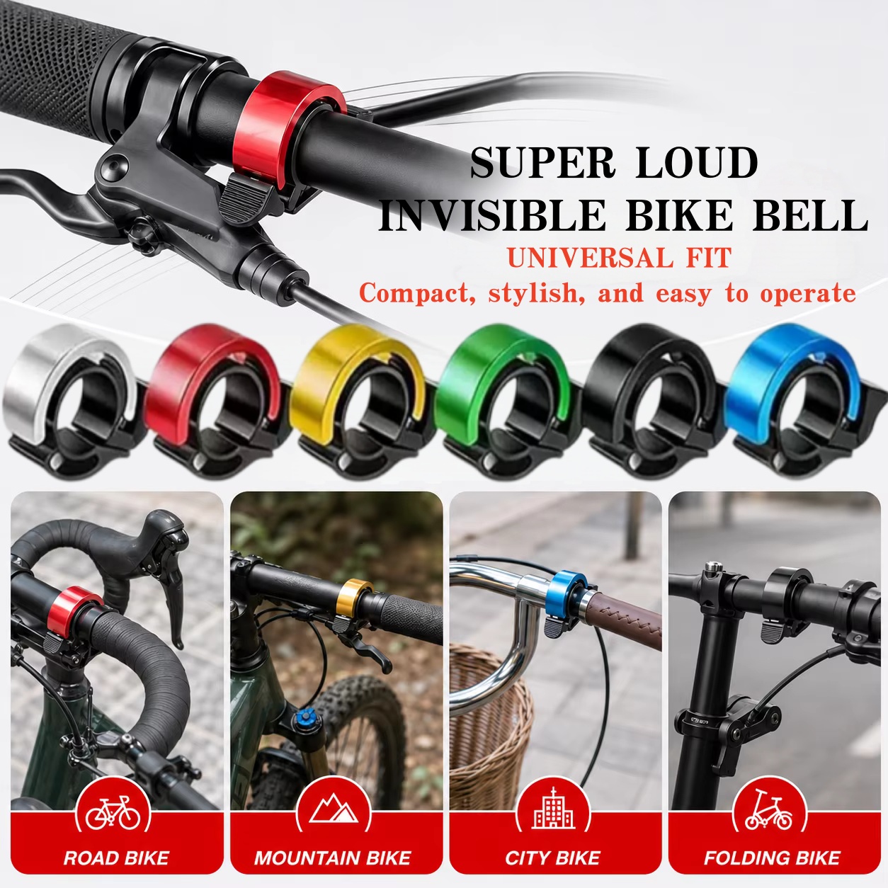 Sonnette de vélo en alliage, s - Bell Handlebar Ring avis et prix