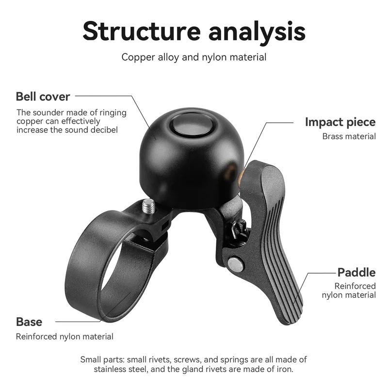 ROCKBROS Mini sonnette de vélo - Bell Handlebar Ring avis et prix