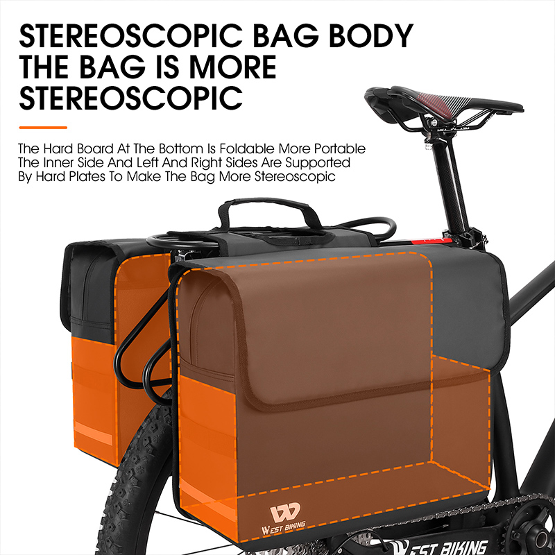 Sacs de vélo WEST BIKING 36L g - Panniers Waterproof Rear avis et prix