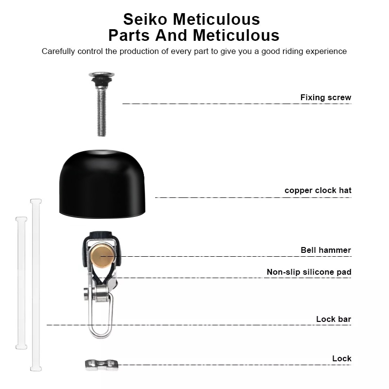 Sonnette de vélo en acier et c - Bell Handlebar Ring avis et prix