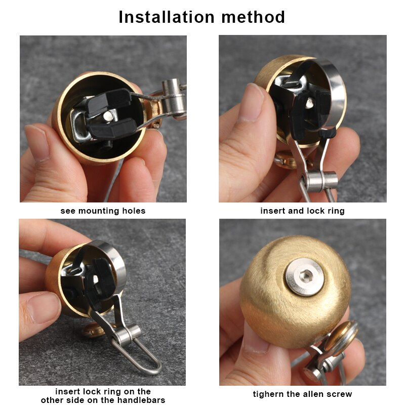 Sonnette de vélo en acier et c - Bell Handlebar Ring avis et prix
