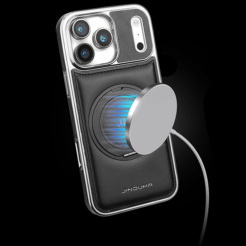 Coque de téléphone en cuir ave - Kickstand Adjustable avis et prix